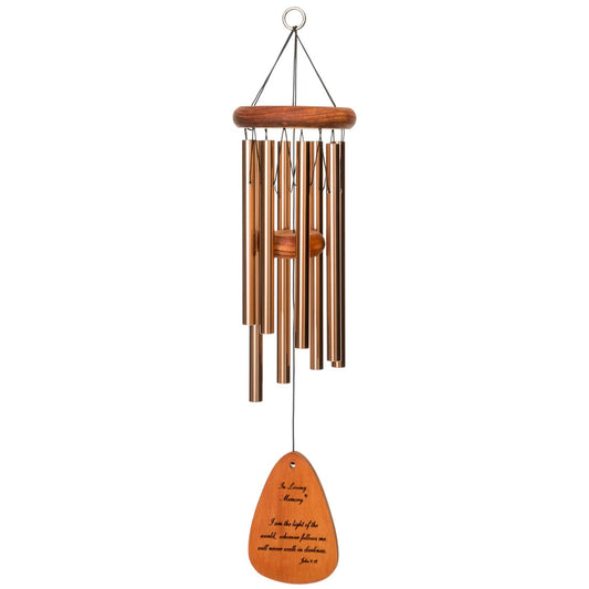  Wind River In Loving Memory Bronze Aluminum/Wood 24 In. Wind Chime