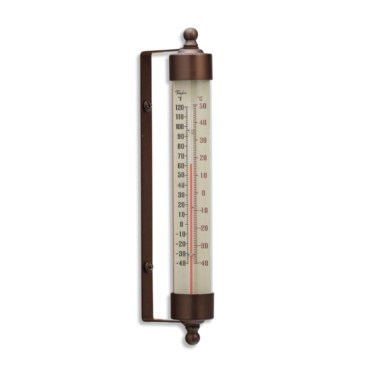  Taylor Classic Thermometer Tempered Glass Bronze 7.5 In.