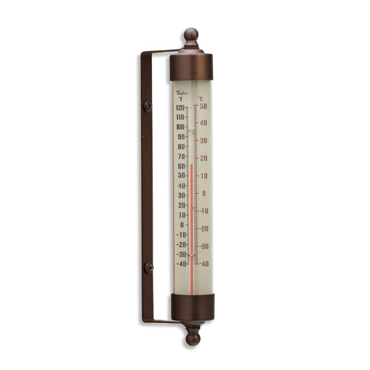  Taylor Classic Thermometer Tempered Glass Bronze 7.5 In.