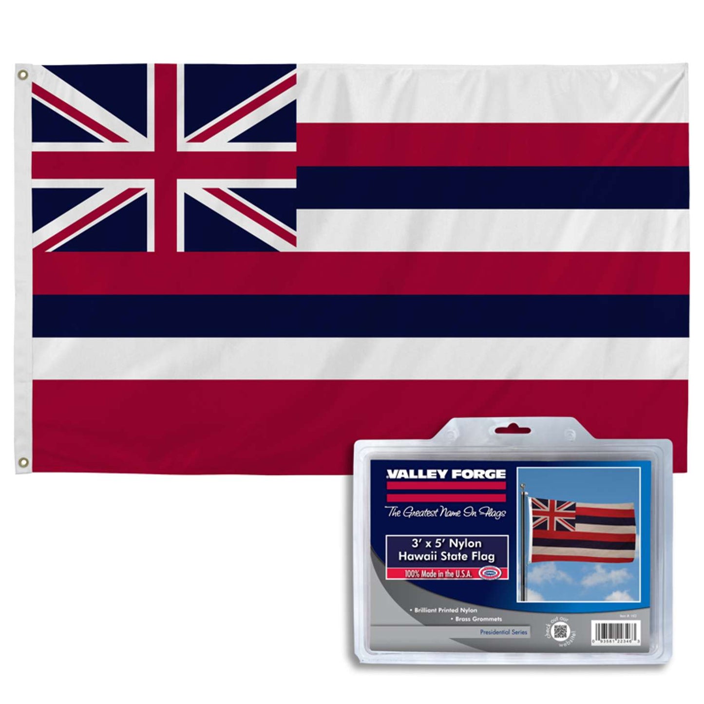  Valley Forge Hawaii State Flag 36 In. H X 60 In. W