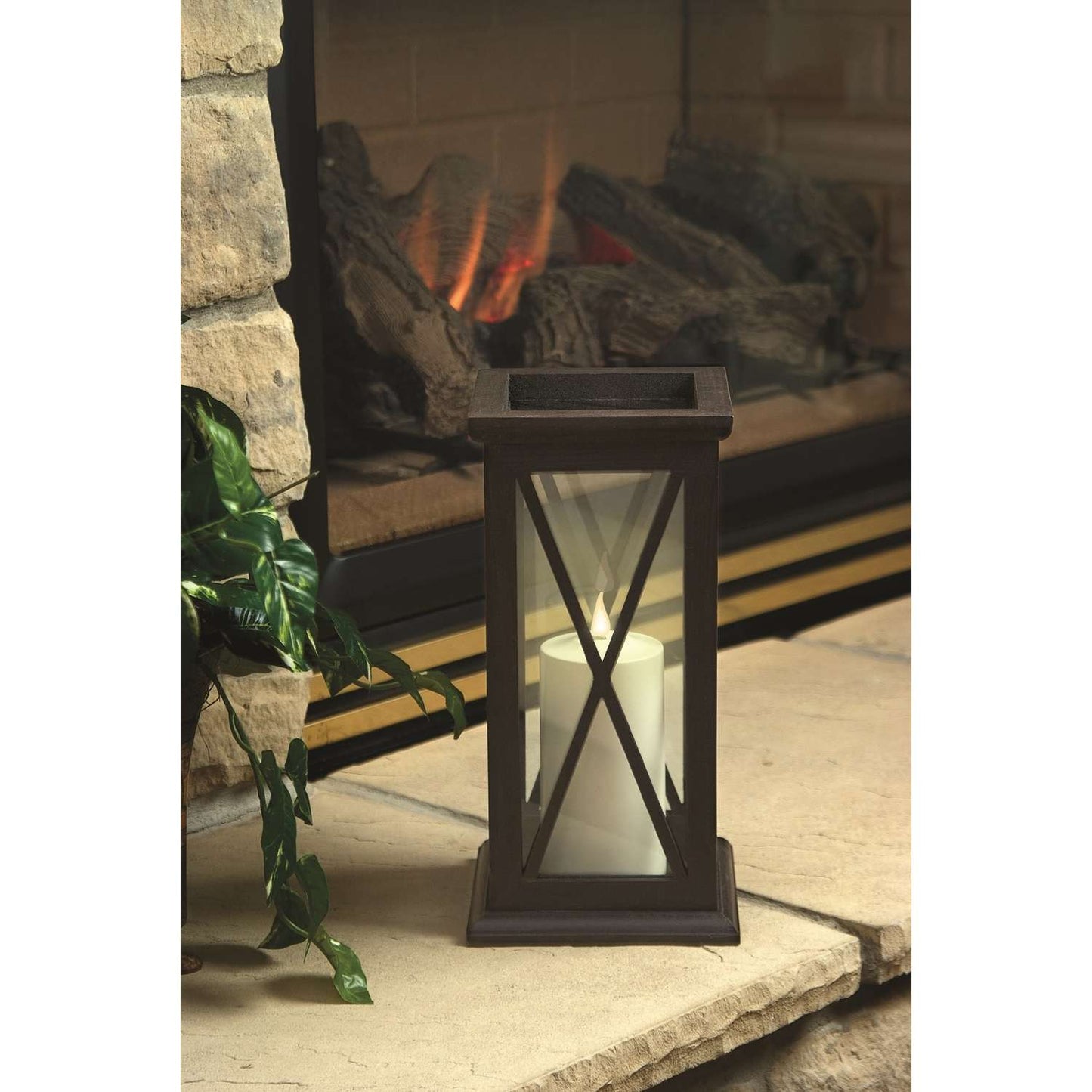  Xodus Innovations White Plastic 6 In. H Pillar Candle