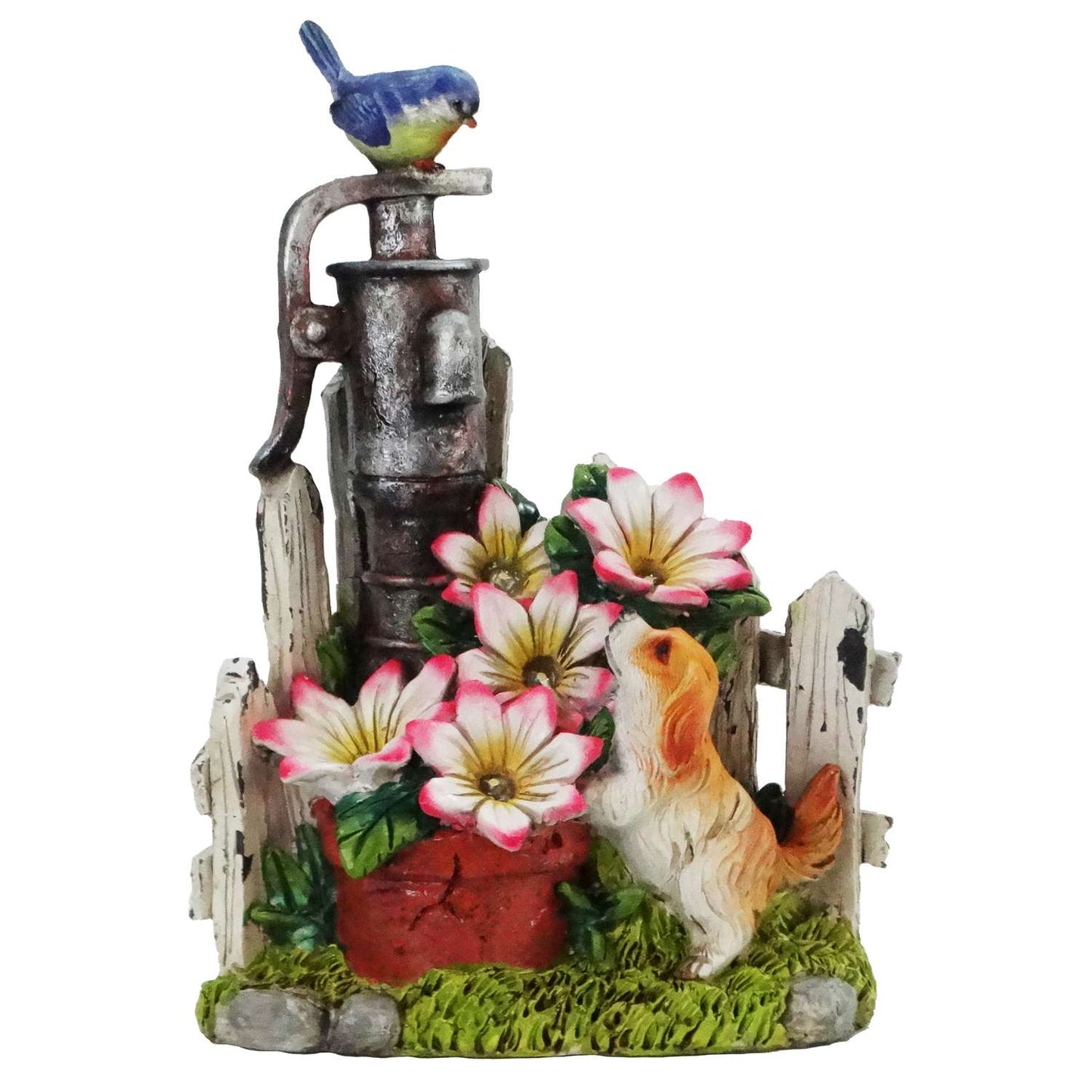  Alpine Polyresin Multi-color 12 In. Dog Statuary