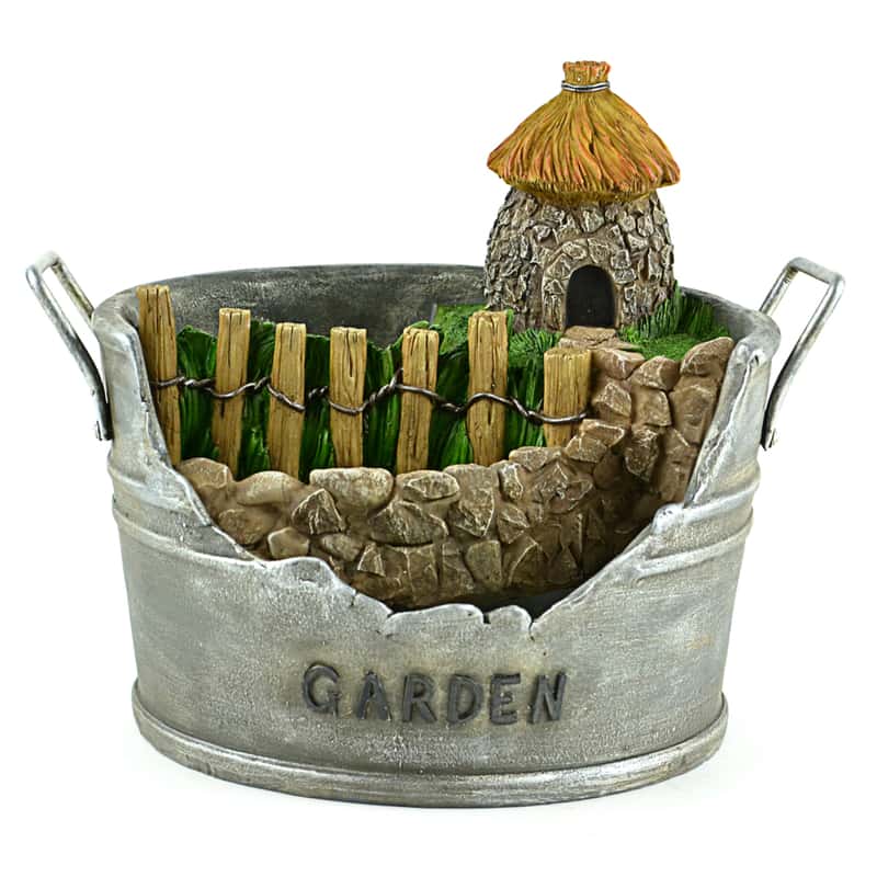  Touch Of Nature Resin Multi-color 8.5 In. Broken Pot Container Statue
