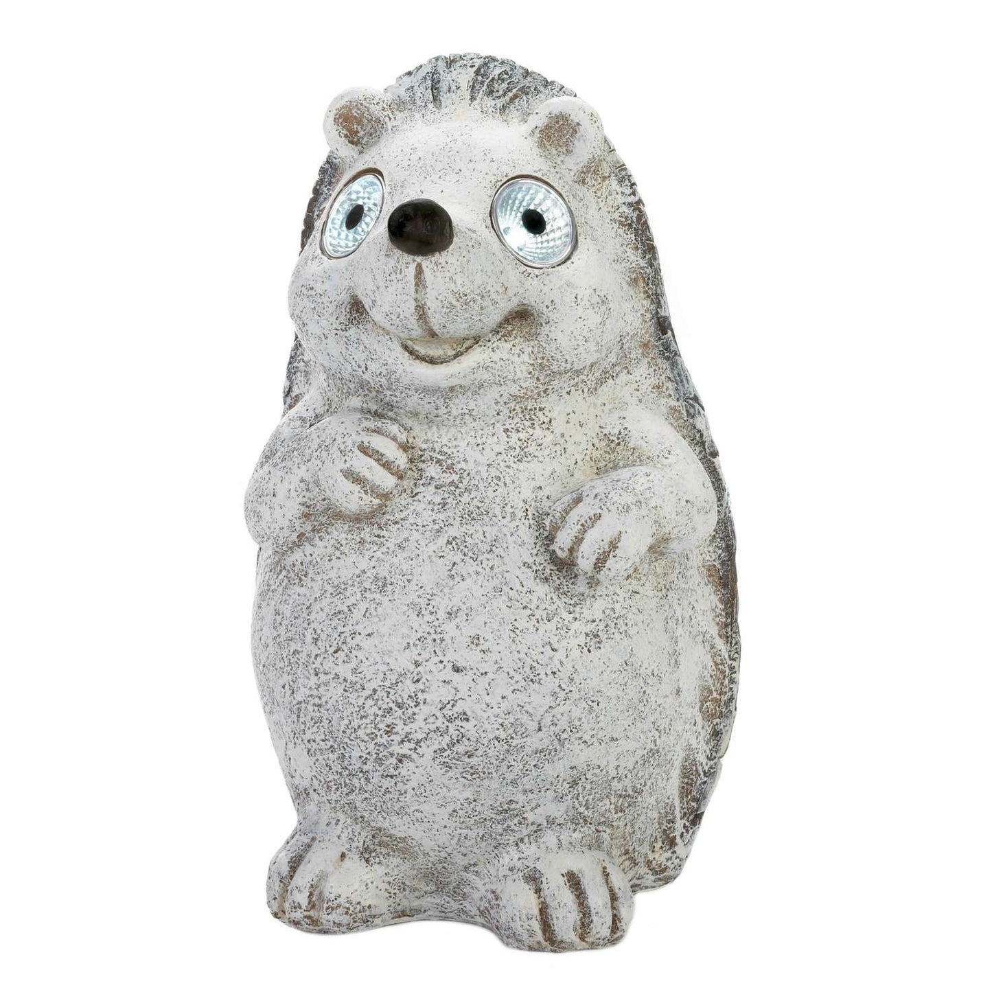  Summerfield Terrace Gray Polyresin 12 In. H Hedgehog Solar Statue