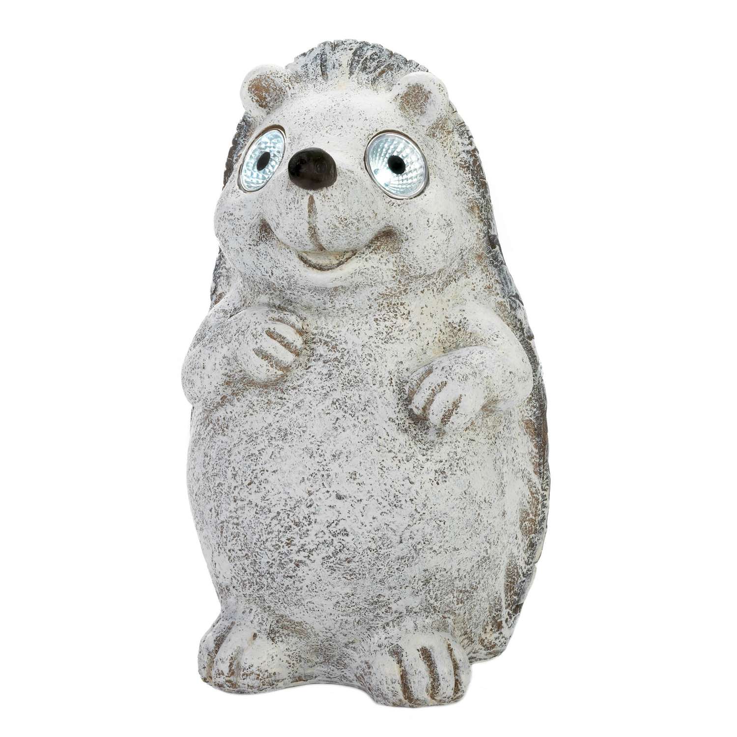  Summerfield Terrace Gray Polyresin 12 In. H Hedgehog Solar Statue