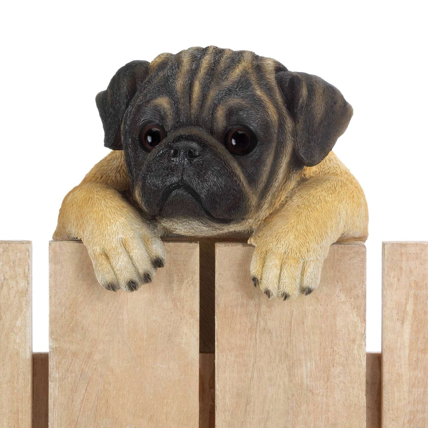  Summerfield Terrace Brown Polyresin 15 In. H Hanging Buddy Pug Wall Hanging Decor