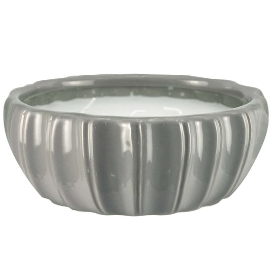  Outdoozie Gray Ceramic 7.99 In. H Contour Multi-Wick Citronella Candle