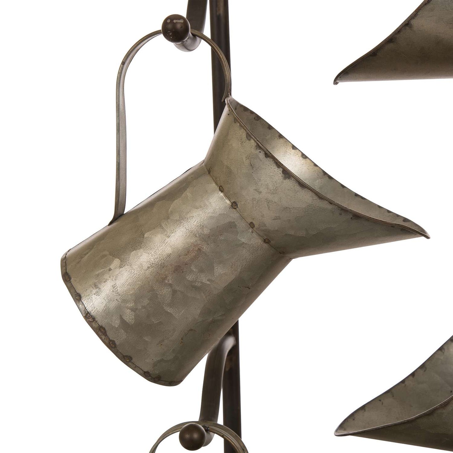  Glitzhome Metal Silver 33.25 In. H Cascading Fountain