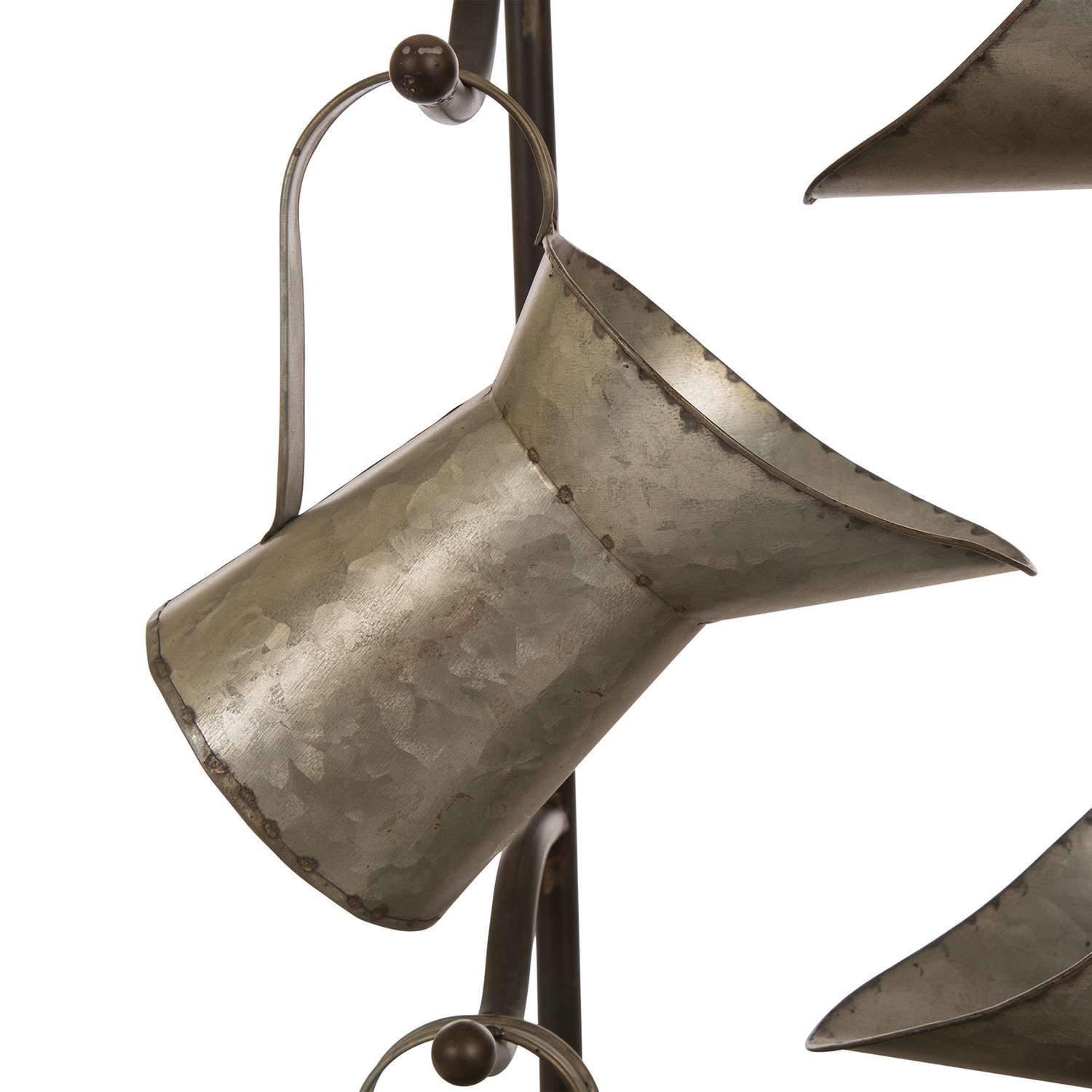  Glitzhome Metal Silver 33.25 In. H Cascading Fountain