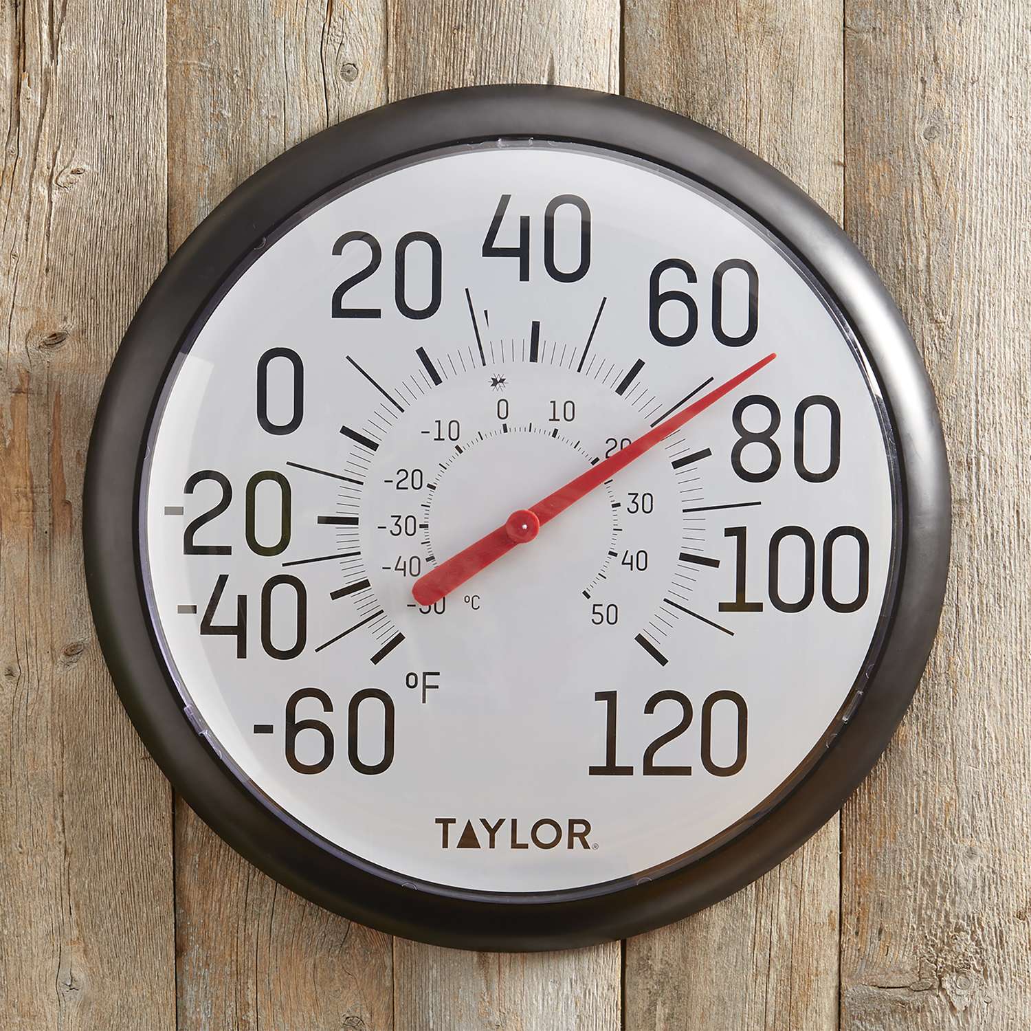  Taylor Decorative Dial Thermometer Plastic White 13.25 In.