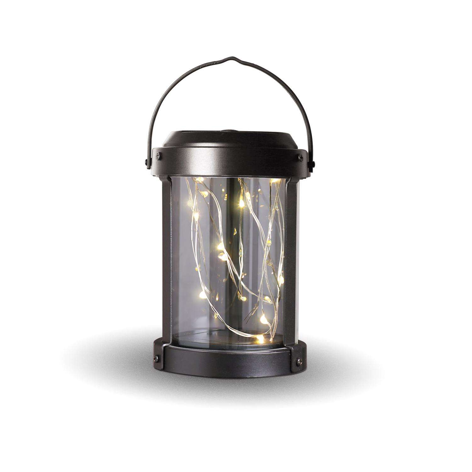 Feit Solar Fixtures 6.1 In. Solar Power Metal Round Hanging Pathway Light Bronze