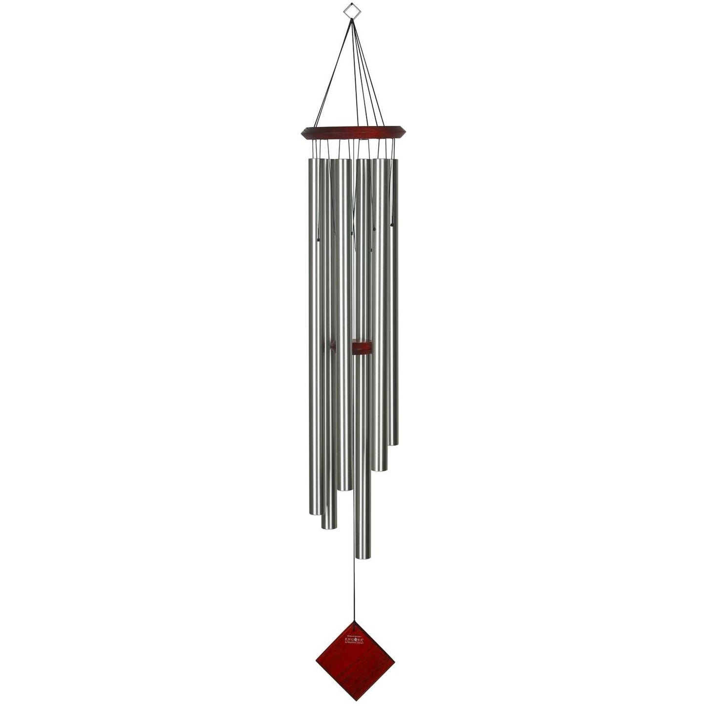  Woodstock Chimes Signature Collection Brown/Silver Aluminum/Wood 54 In. Wind Chime