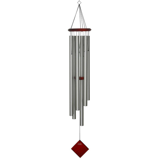  Woodstock Chimes Signature Collection Brown/Silver Aluminum/Wood 54 In. Wind Chime