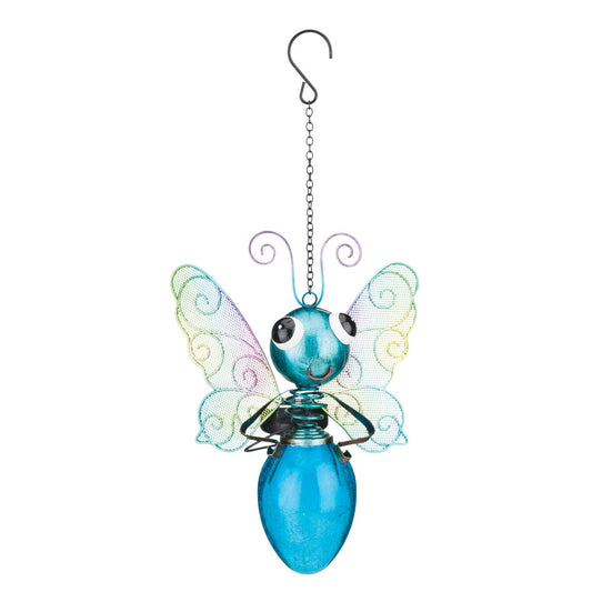  Regal Art & Gift Blue Glass/Metal 13 In. H Outdoor Solar Decor
