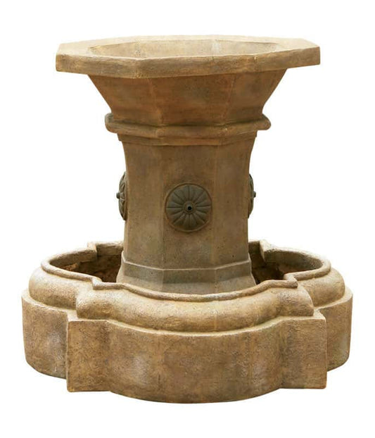  Living Accents Planter Fountain 27 " X 27 " X 24.5 " Brown Resin & Fiberglass