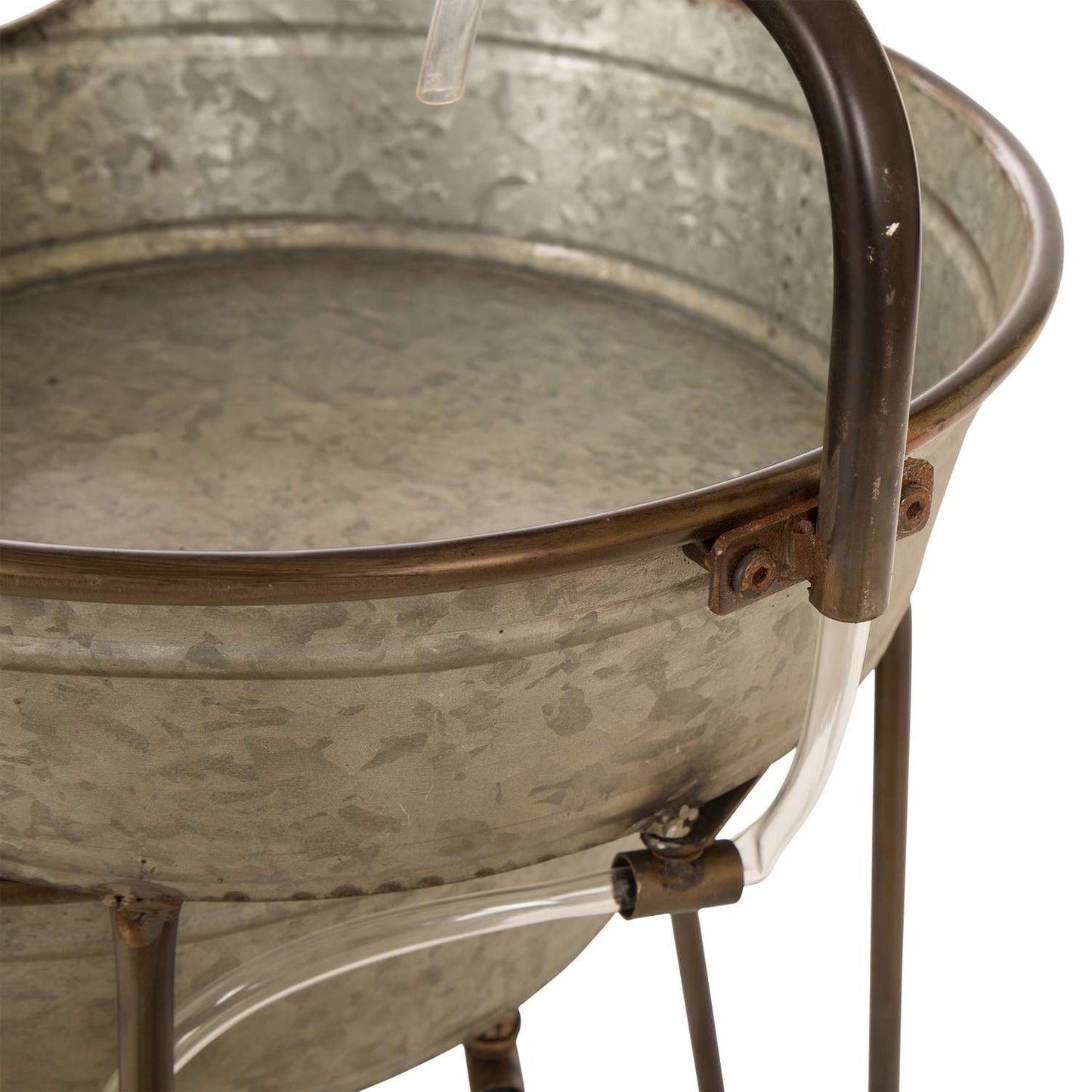  Glitzhome Metal Silver 25.5 In. H Fountain