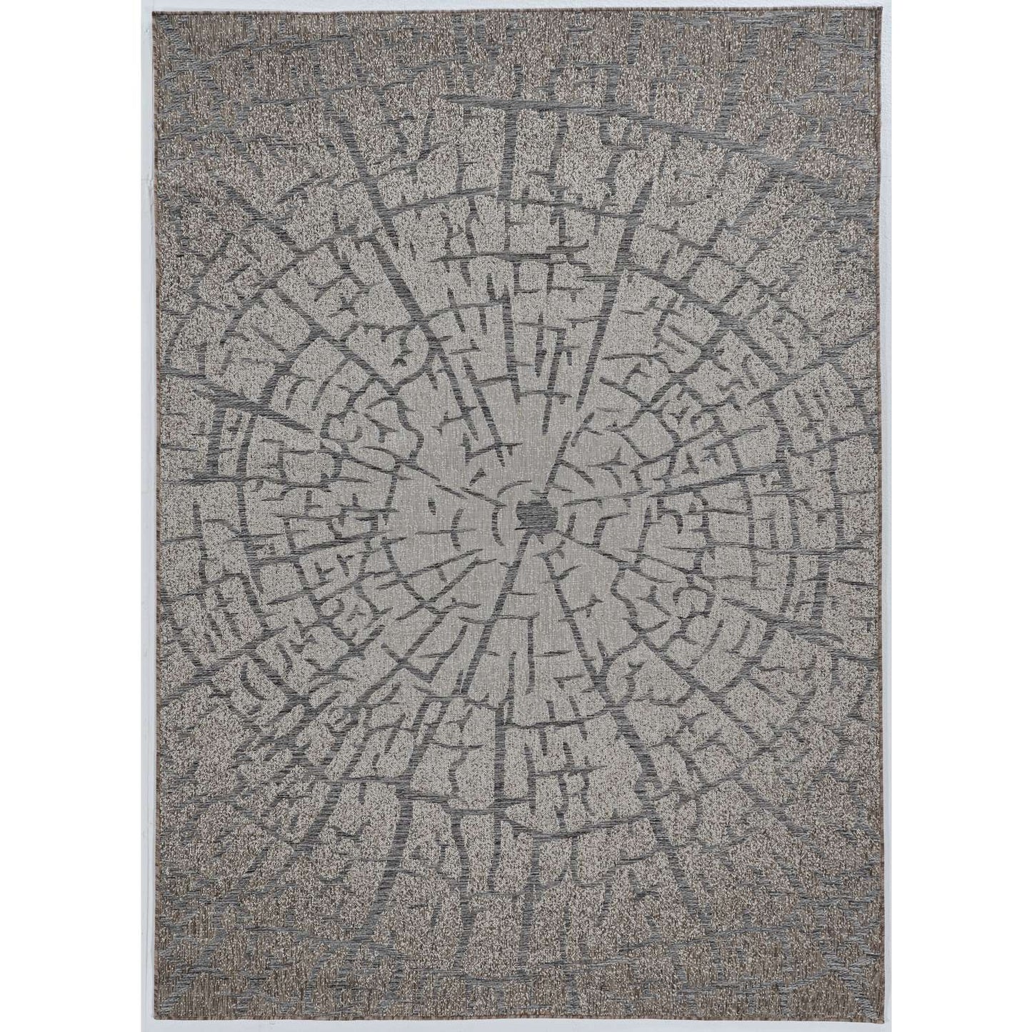  Linon Home Decor 9.5 Ft. W X 6.5 Ft. L Gray Polypropylene Rug