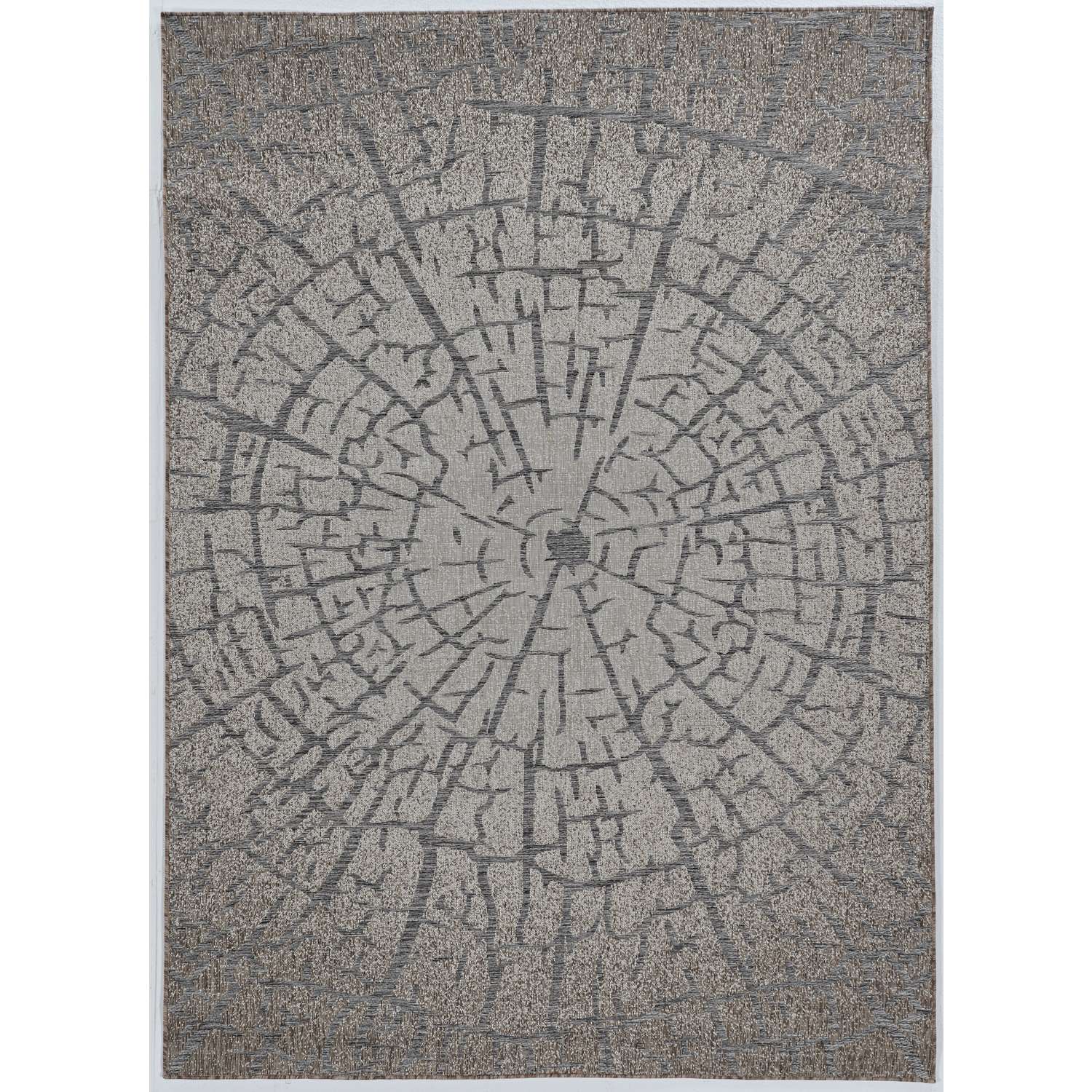  Linon Home Decor 9.5 Ft. W X 6.5 Ft. L Gray Polypropylene Rug