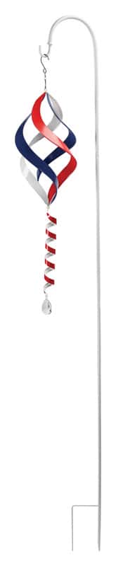  Alpine Multi-color Metal/Plastic 38 In. Striped Outdoor Spinner