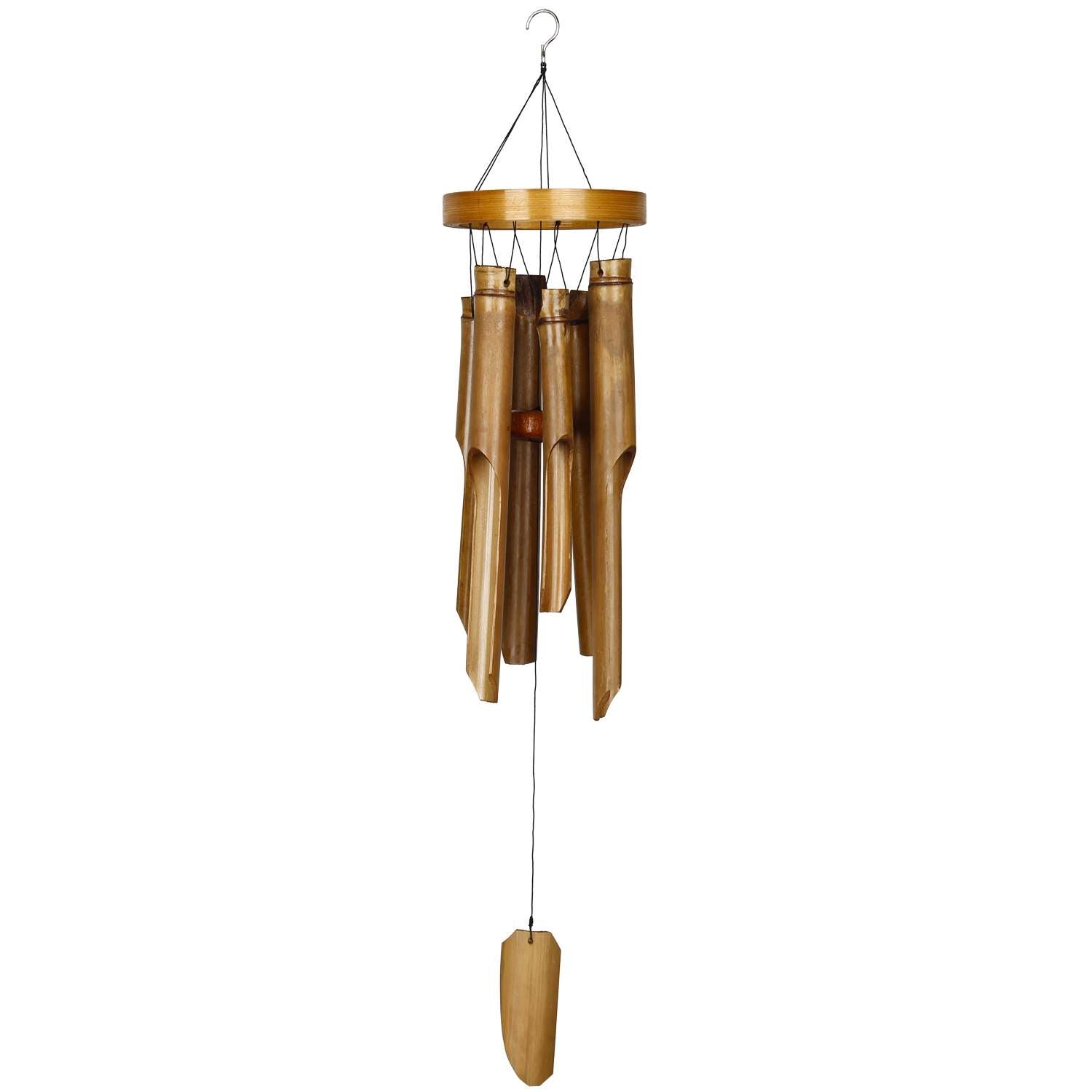  Woodstock Chimes Brown Bamboo 28 In. Ring Wind Chime