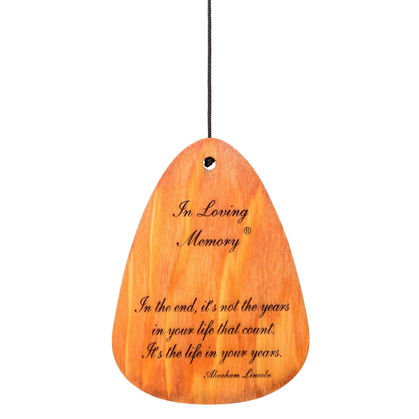  Wind River In Loving Memory Bronze Aluminum/Wood 30 In. Wind Chime