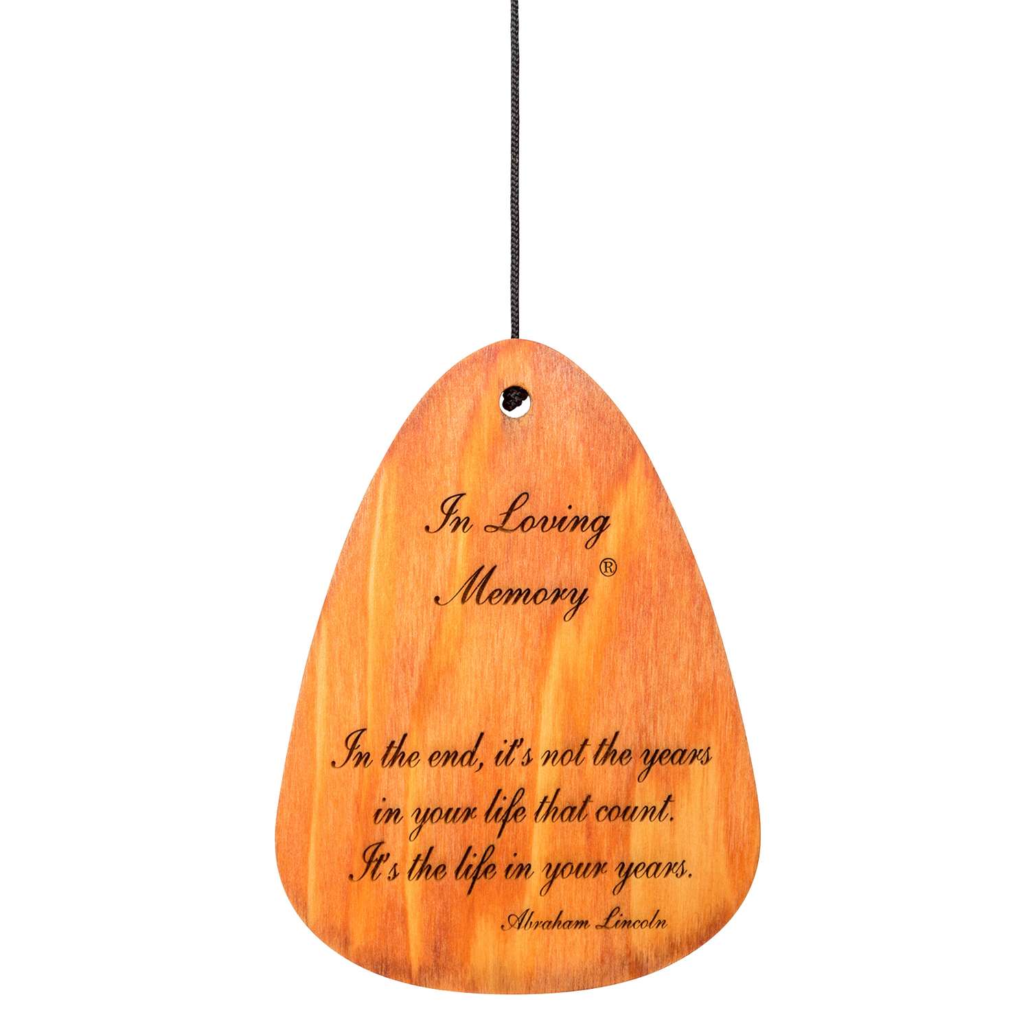  Wind River In Loving Memory Bronze Aluminum/Wood 30 In. Wind Chime