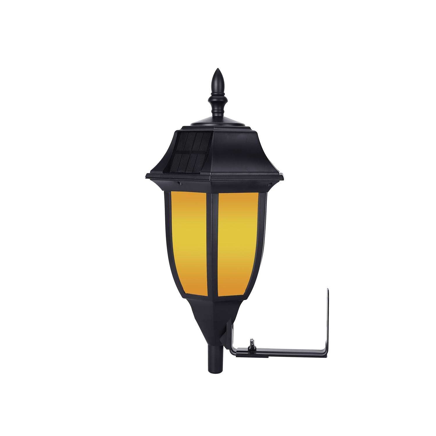  Techko 14.97 In. Solar Power ABS Plastic Garden Light Black