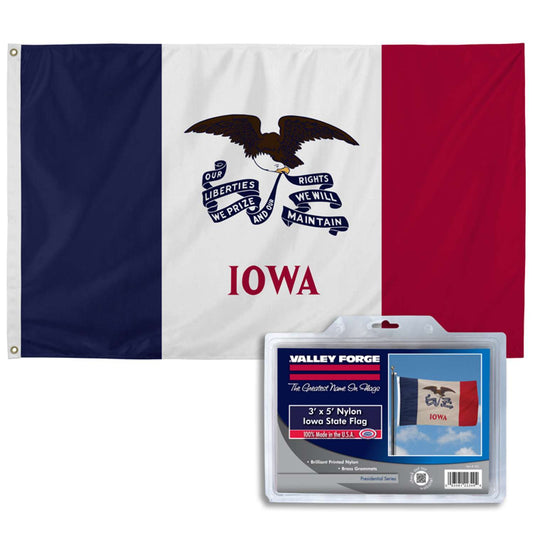  Valley Forge Iowa State Flag 36 In. H X 60 In. W