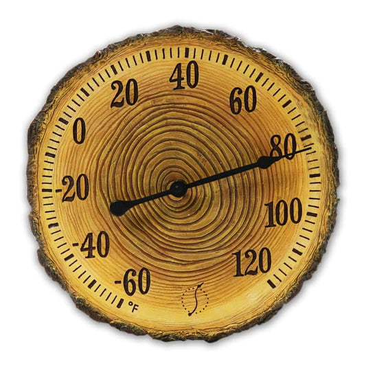  Taylor Springfield Thermometer Plastic Brown 12 In.