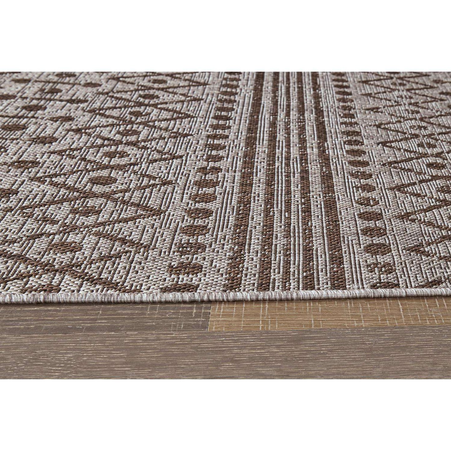  Signature Design By Ashley Dubot 63 In. W X 91 In. L Multicolored Geometric Polypropylene Rug