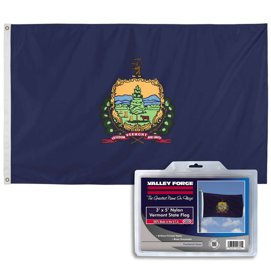  Valley Forge Vermont State Flag 36 In. H X 60 In. W