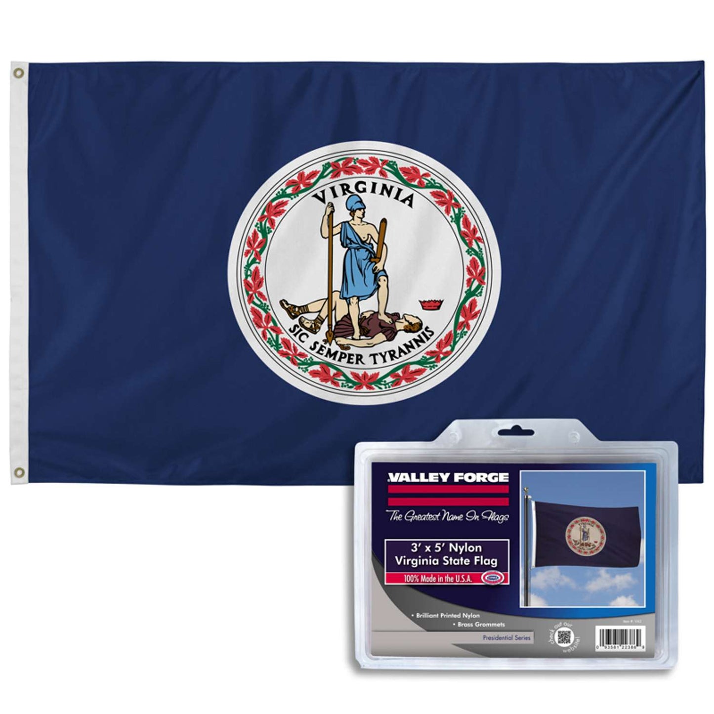  Valley Forge Virginia State Flag 36 In. H X 60 In. W