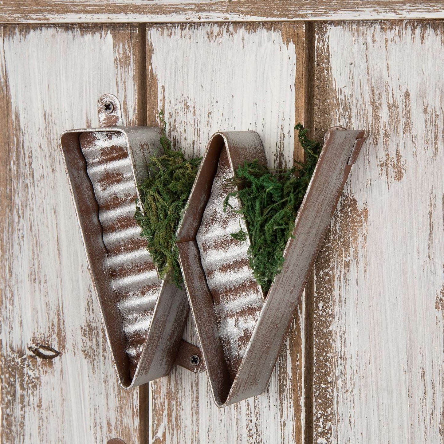  Glitzhome White Metal/Wood 43.7 In. H Welcome Porch Sign