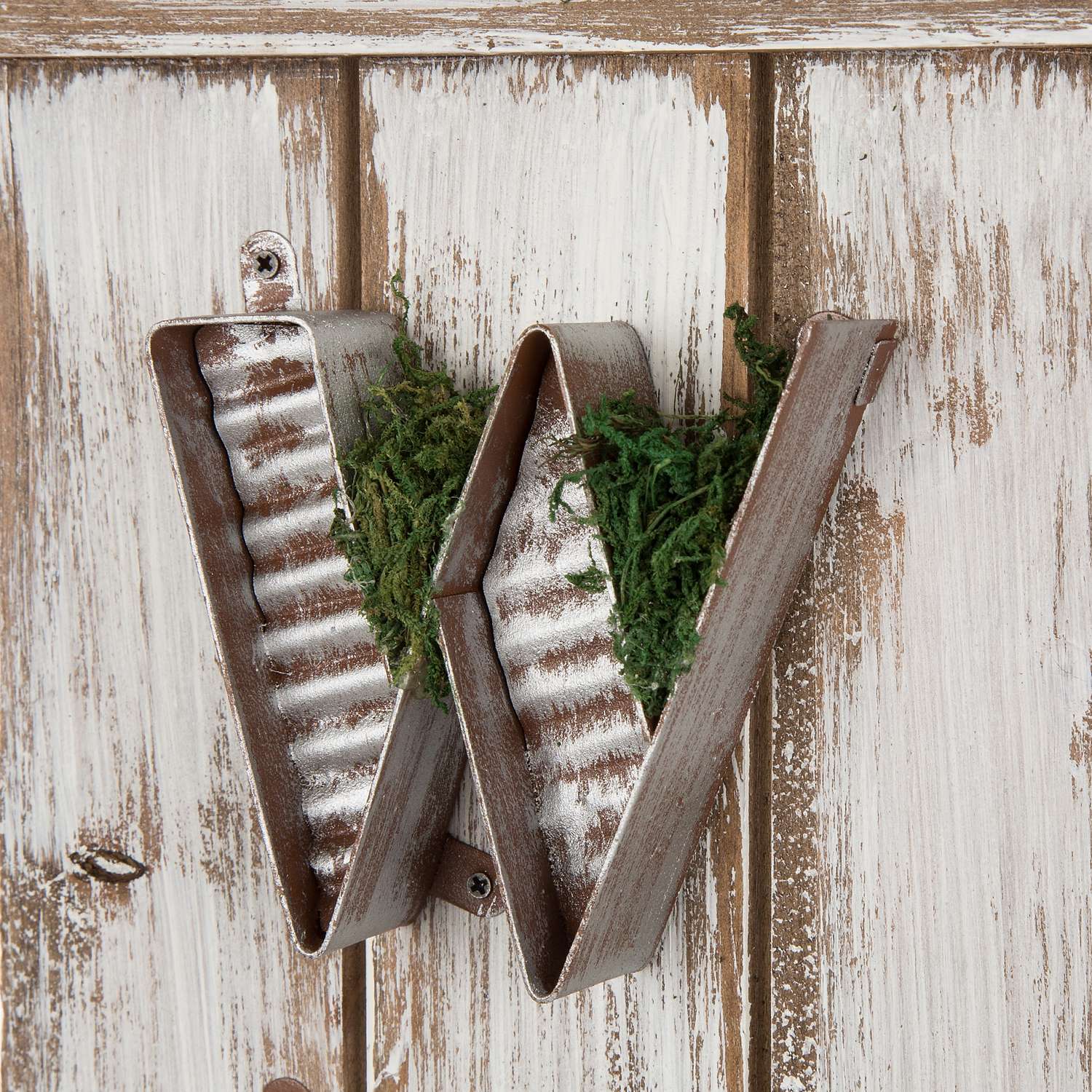  Glitzhome White Metal/Wood 43.7 In. H Welcome Porch Sign