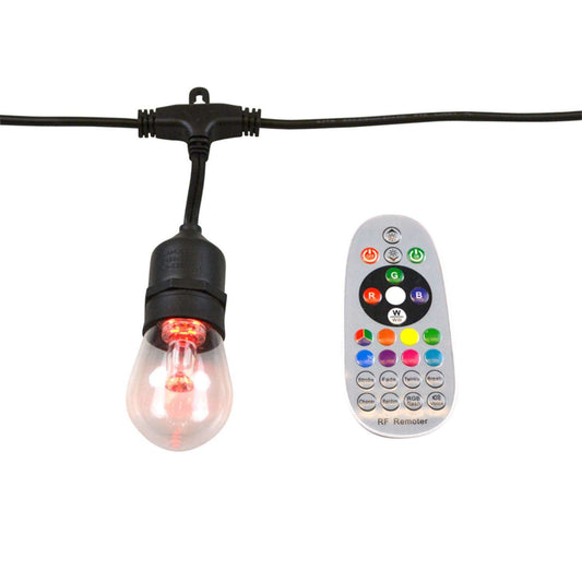  Living Accents LED Vintage S14 Color Changing Light Set Multicolored 20 Ft. 10 Lights