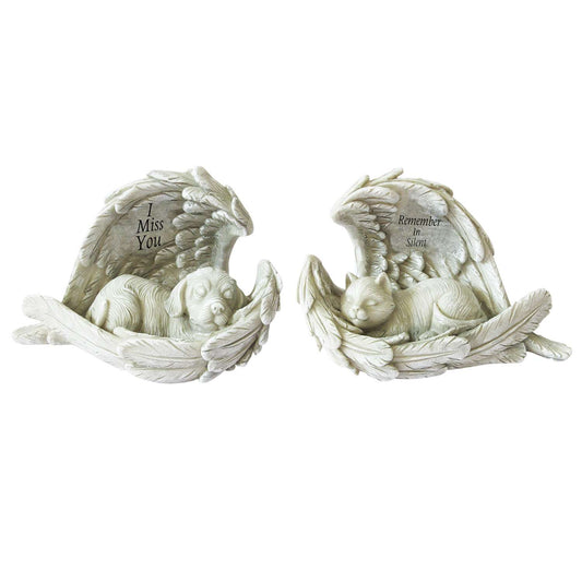  Meadow Creek Polyresin Gray 4.72 In. Dog/Cat Memorial Statuary