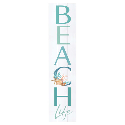  P. Graham Dunn Multicolored Wood 47 In. H Beach Life Porch Sign