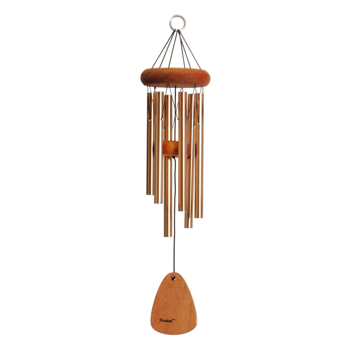 Festival Bronze Aluminum/Wood 18 In. Wind Chime